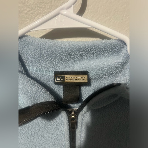 REI Women's Full Zip Fleece Sweatshirt Jacket Size Small Light Blue‎ - Picture 2 of 3